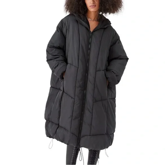 Urban Outfitters Long Puffer Jacket Coat - Picture 1 of 16